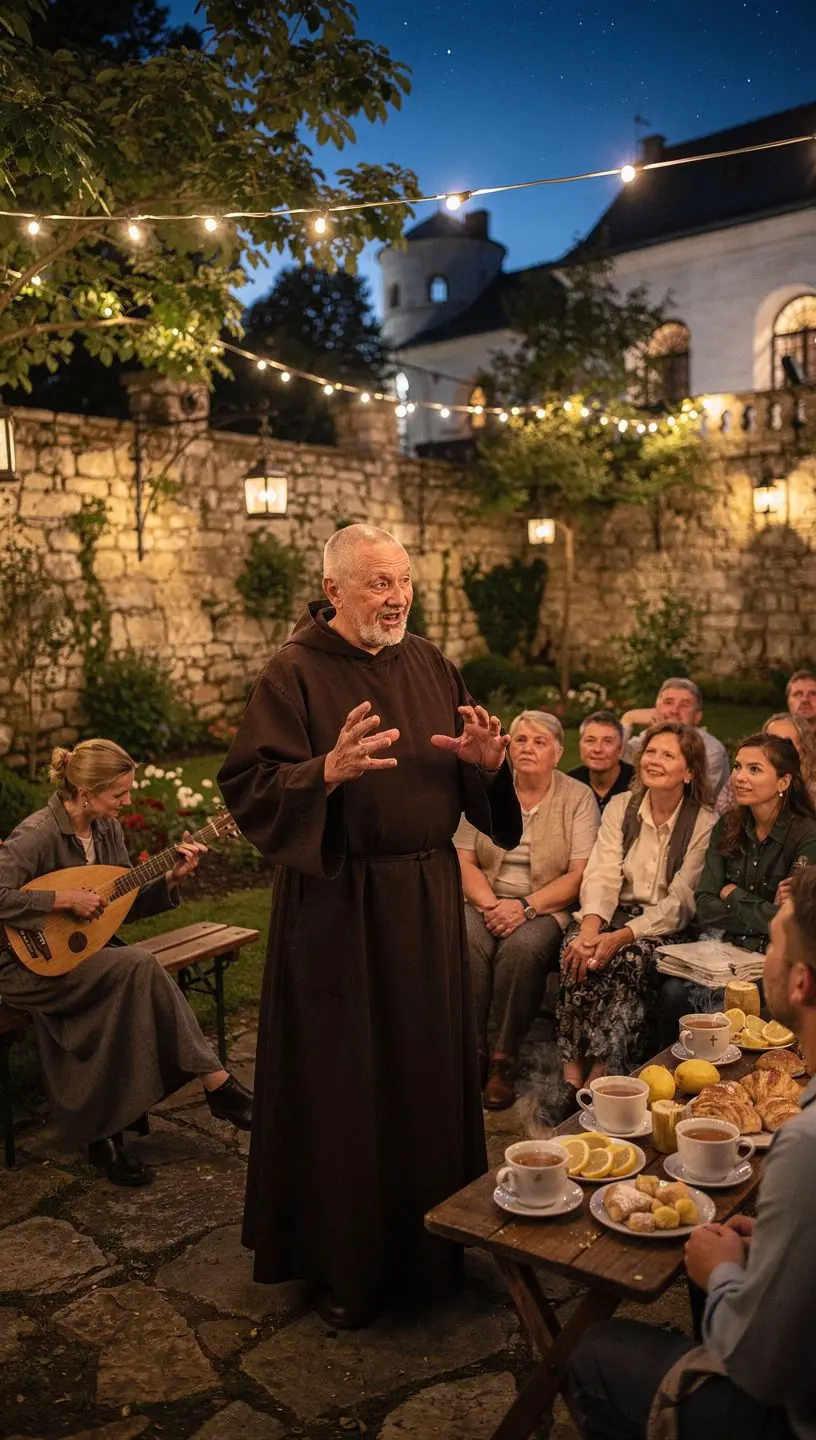 Žalia citrina, supjaustyta pusiau, greta šviežių žolelių, ruošiamų arbatai.